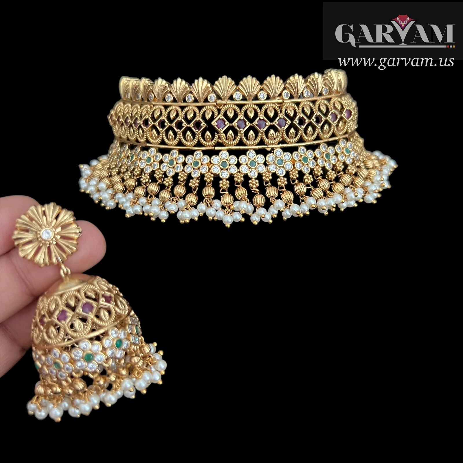 Jhambavati Choker Necklace