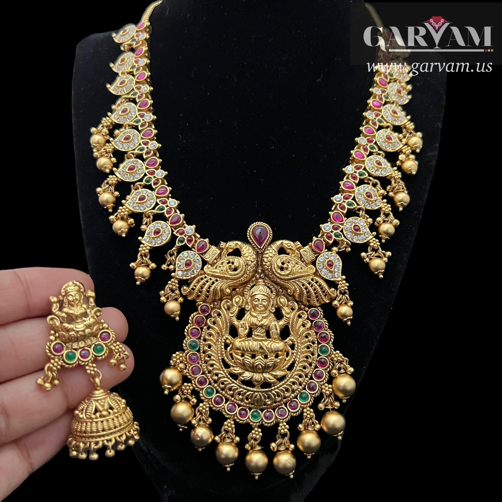 Chithradevi Necklace | Mahalaxmi Necklace |